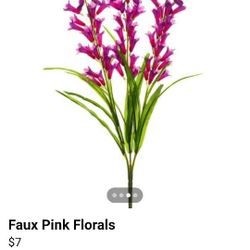 Pink Faux Florals