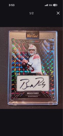 Brock Purdy Auto 1/2