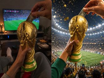 The World Cup trophy