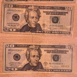 $20 Star Notes