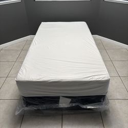 New Twin Box Spring And Slightly Used Mattress
