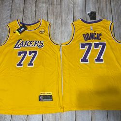 Luka Doncic Yellow Lakers Jersey