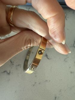 1970 Charles Revson, Aldo Cipolla gold Electroplated LOVE Bracelet