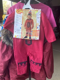 NEW Red Crayon 2 Piece Halloween Costume