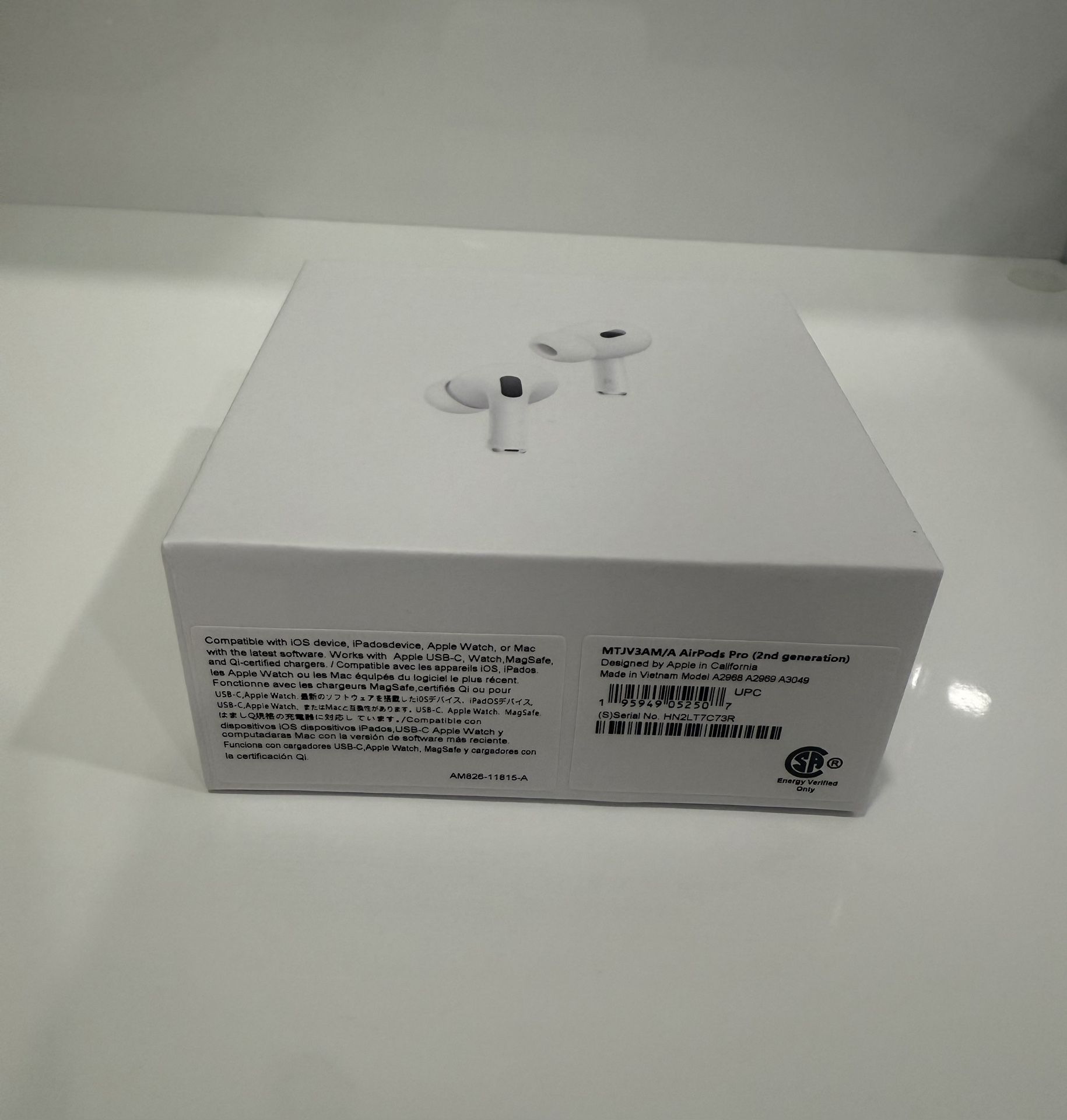 Apple AirPods Pro 2nd generation (Gen 2) 2025 headphones with MagSafe and USB-C charging