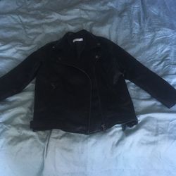 Kids Motorcycle Faux Leather Jacket