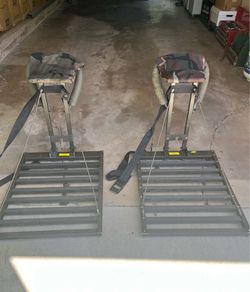 Tree Stand, Alum-I-Lock magnum, AL -100. …$75 both (1 Missing Belt Pin)