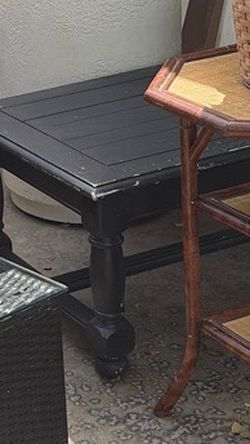 Black Wooden Coffee Table