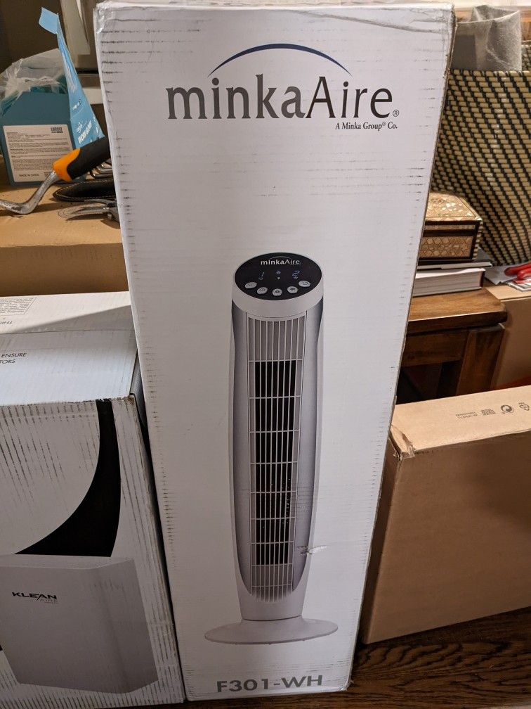 Minka Aire Oscillating Tower Fan - F301-WH