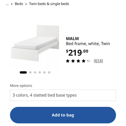 IKEA Twin Bed (No mattress, fully disassembled )
