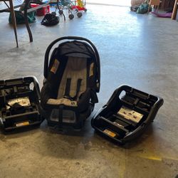 Car Seat and 2 Bases 