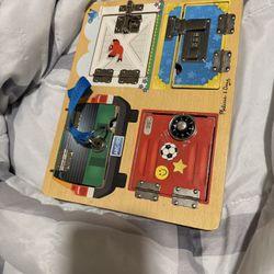 Melissa And Doug Lock &  Latch Board $10