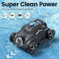 2024 Upgraded Robotic Vacuum Cleaner for Inground Pool, MAX Last 110 Mins & Clean 1076 Sq. Ft for Above Ground and Inground Pool Robot - 5800mah 