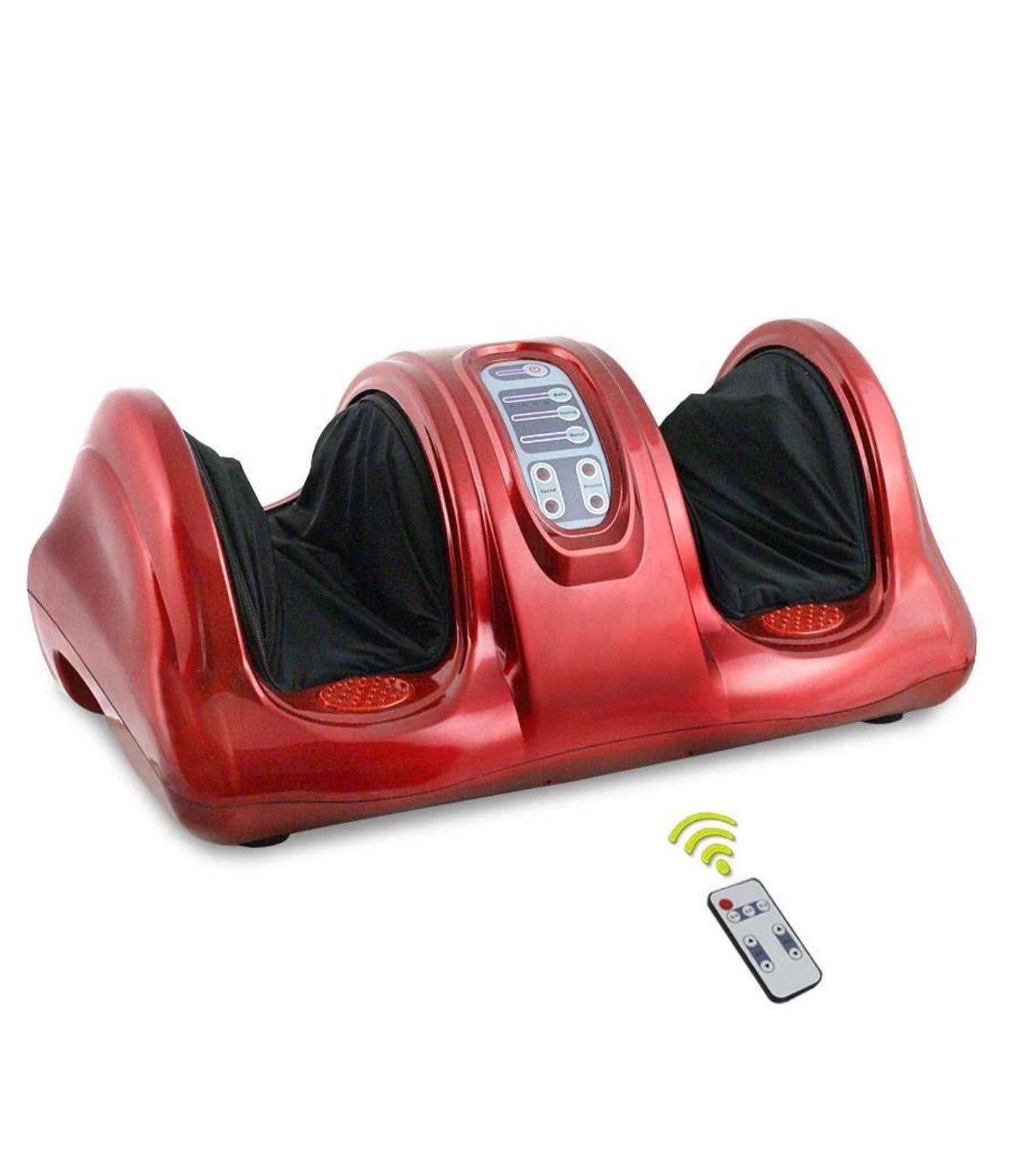 Shiatsu Kneading Foot Massager w/ Remote Control - Red