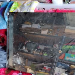 31  1/2  X  23  1/2 Mirror With Bottom Shelf
