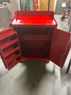 Dolly style tool cabinet