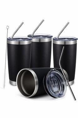 20oz Black Tumbler 4 Pack