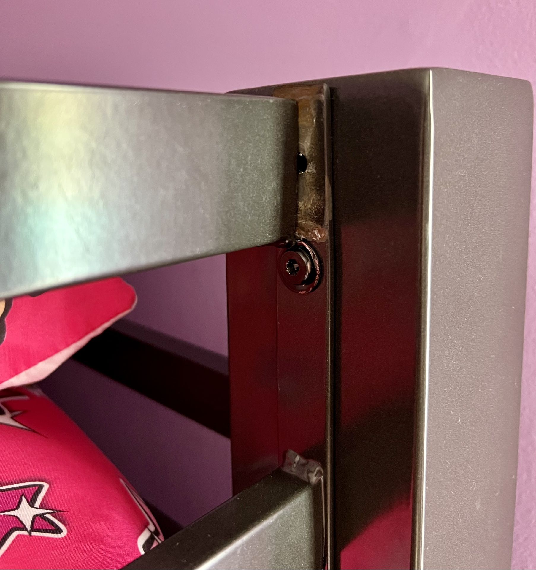 Kids Teen Black Loft Bed Desk