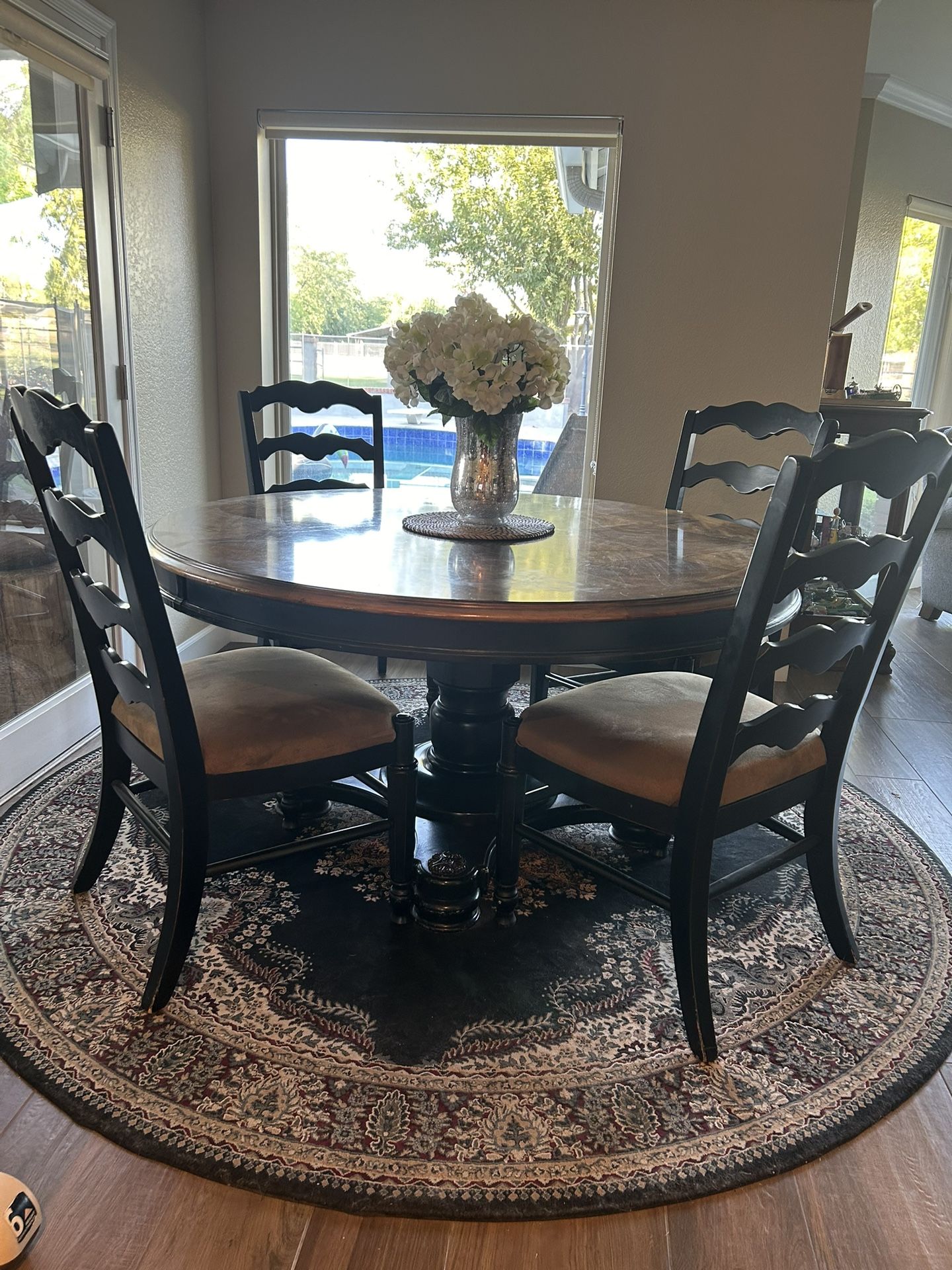Dining Room Table and Four Chairs