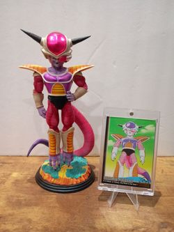 Dragón Ball Z Frieza Figure & 1999 Frieza Card