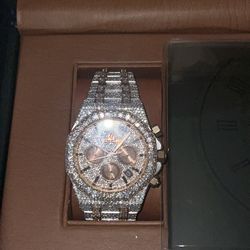 Iced Out AP Chronograph Watch