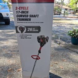 Hyper Tough 2 cycle -17inch Curved Shaft Trimmer