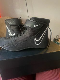 Nike Wrestling Shoes Black High-Top