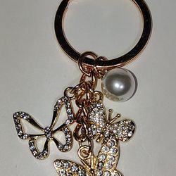 Beautiful Blingy Butterfly Keychain 