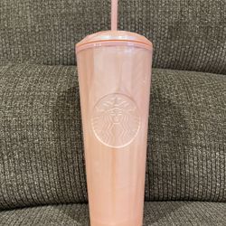 Starbucks Venti Light Pink Dome Tumbler