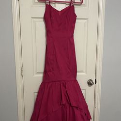 Magenta Mermaid Dress  Size 5-7 