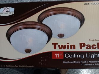TWIN PACK 11" CEILING LIGHTS