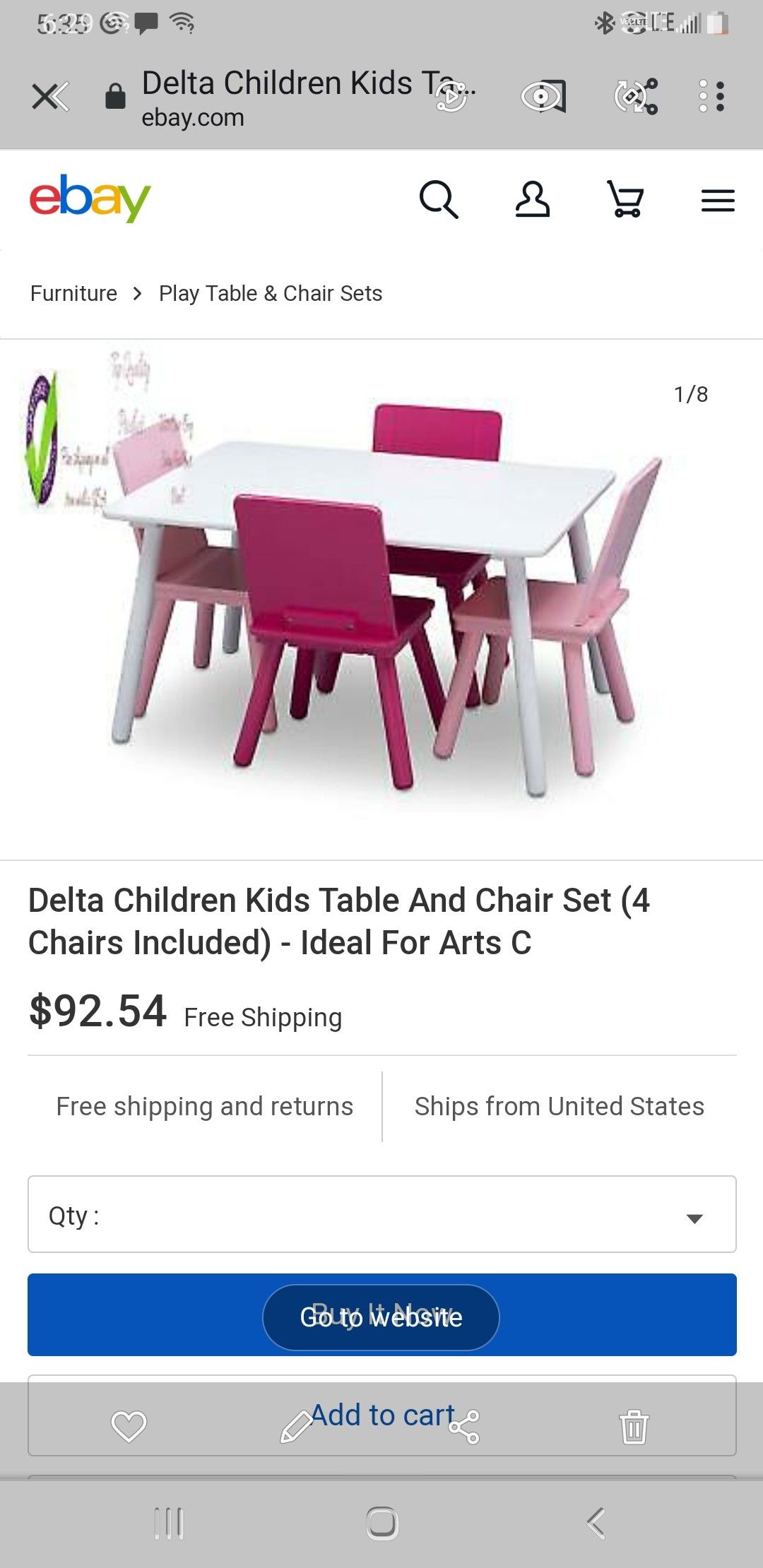 New KIDS TABLE WITH 4 CHAIRS