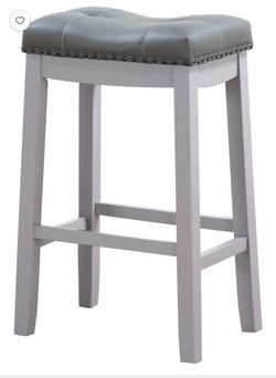 Padded Saddle Stool-Gray w/ Gray Cushion