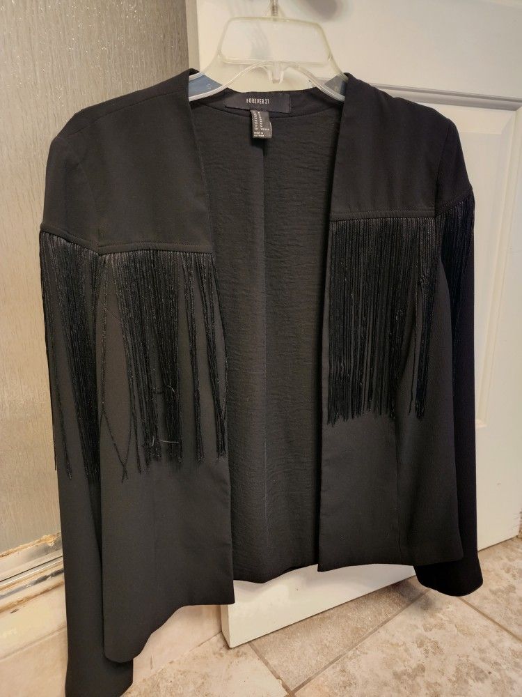 Black Western Fringe Jacket