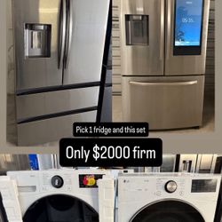 🎄Refrigerator Washer and 220vlt dryer package deal🎄