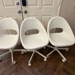3 Swivel desk chairs from IKEA