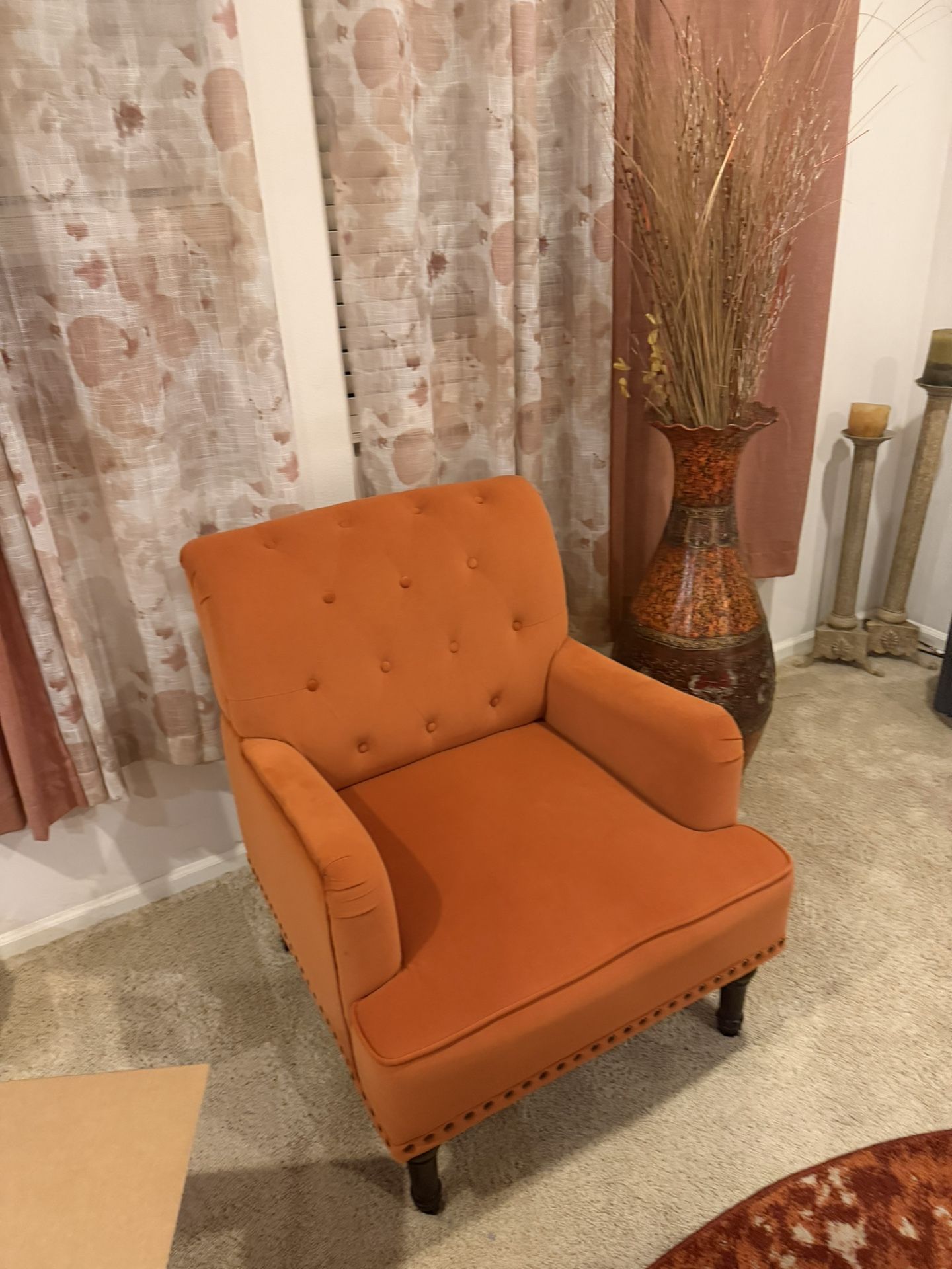 Orange Accent Chair