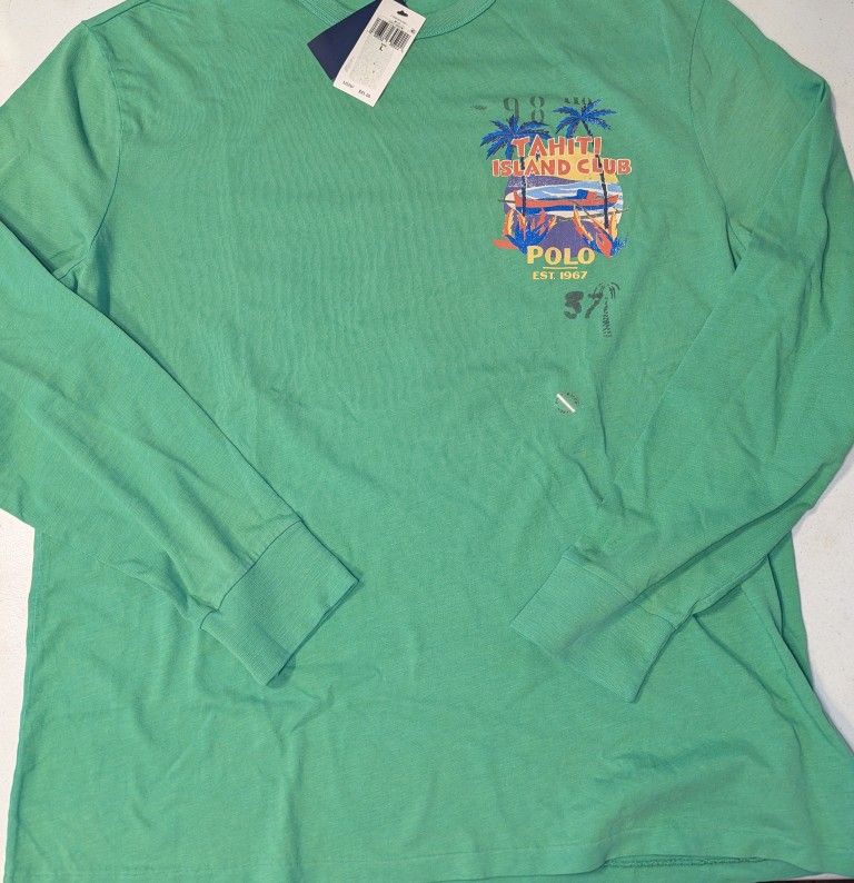 New men's polo Large Long SleeveShirt