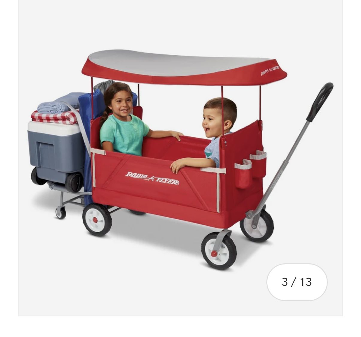 Radio Flyer 3in1 Tailgater Wagon With Canopy