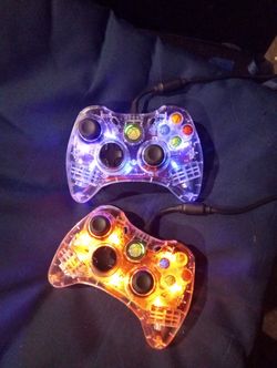 Xbox 360 Controllers After Glow