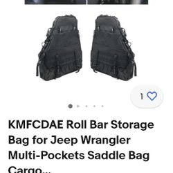 Jeep Wrangler Roll Bar Bags 