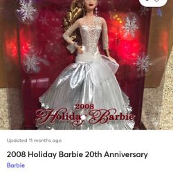 2008 Holliday Barbie 20 Anniversary Edition