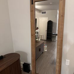 Modern Wooden Farmhouse Mirror 