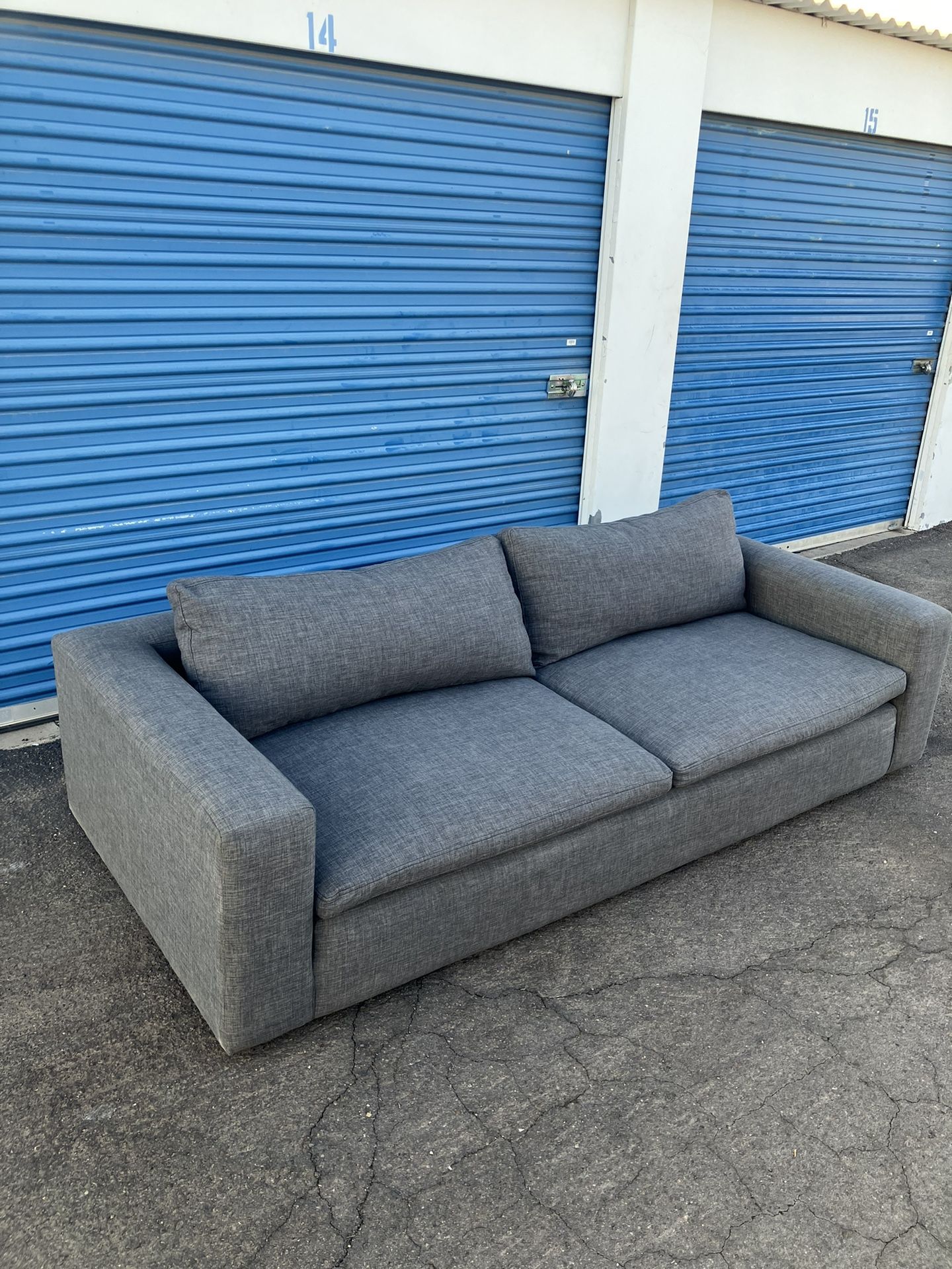 Large Gray Paloma Sofa Couch