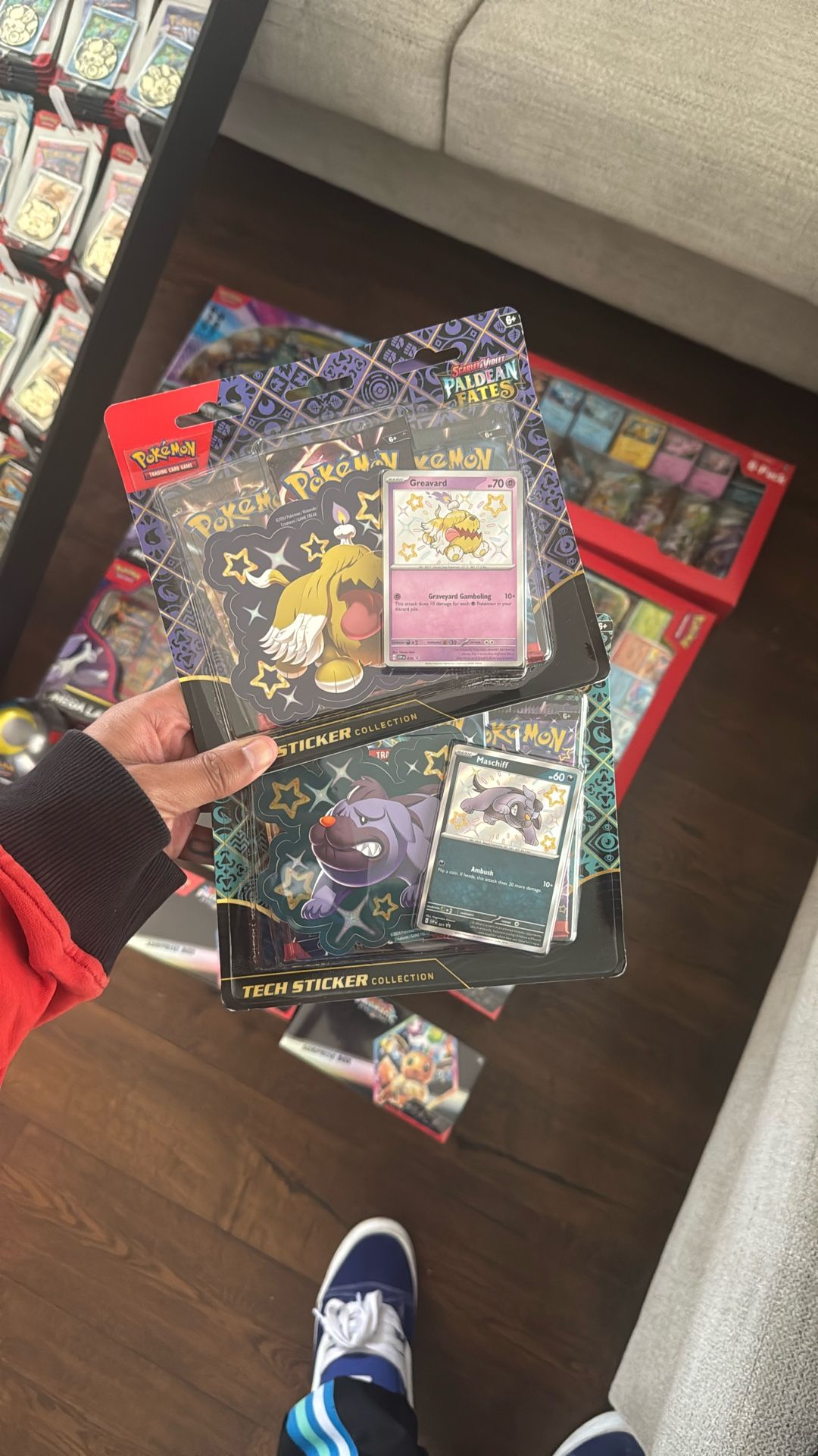 Pokemon Cards Paldean Fates Tech Sticker Collection