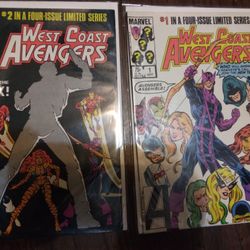 Lot Of 2 80s Marvel Comics West Avengers
