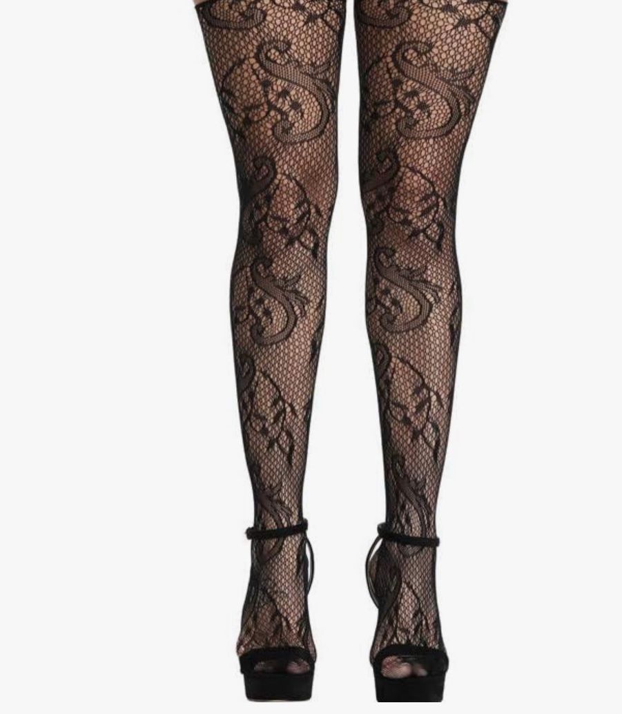 Women's Fashion Print Fishnet Pantyhose