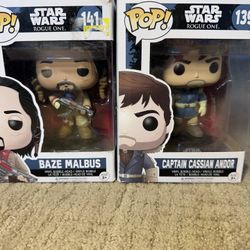 Funko pop bundle Cassian Andor & Baze Malbus