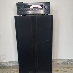 Denon receiver and Klipsch speakers