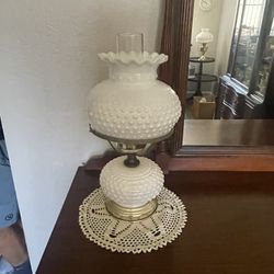 2 - Antique Hurricane Lamp